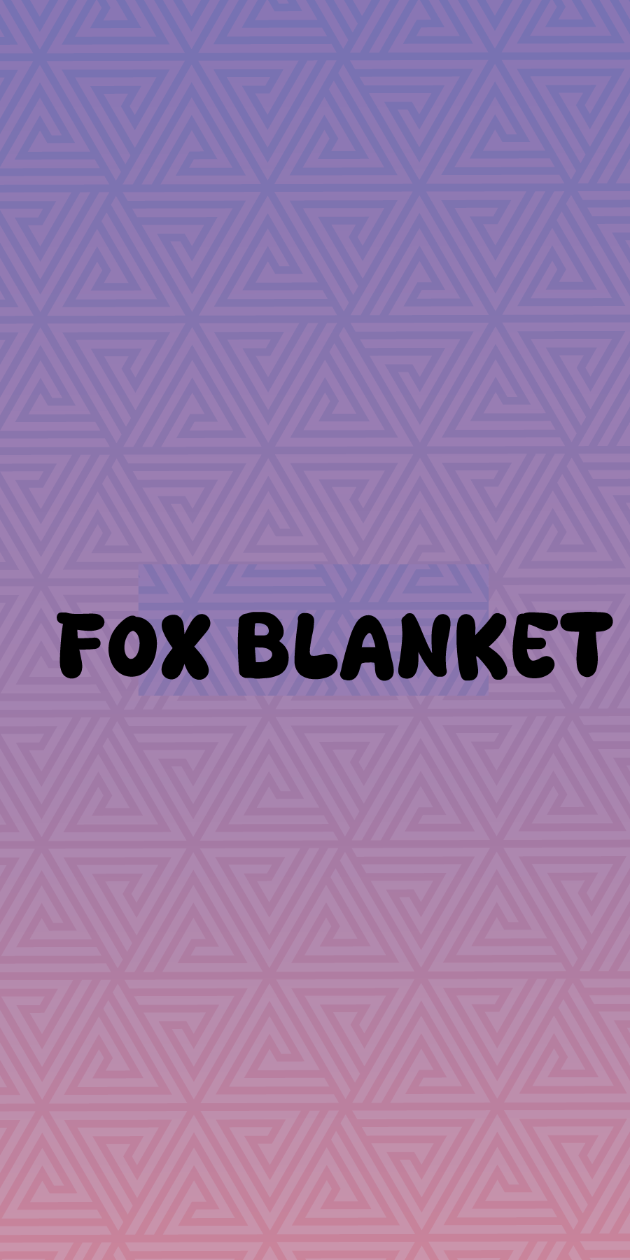 Fox blanket