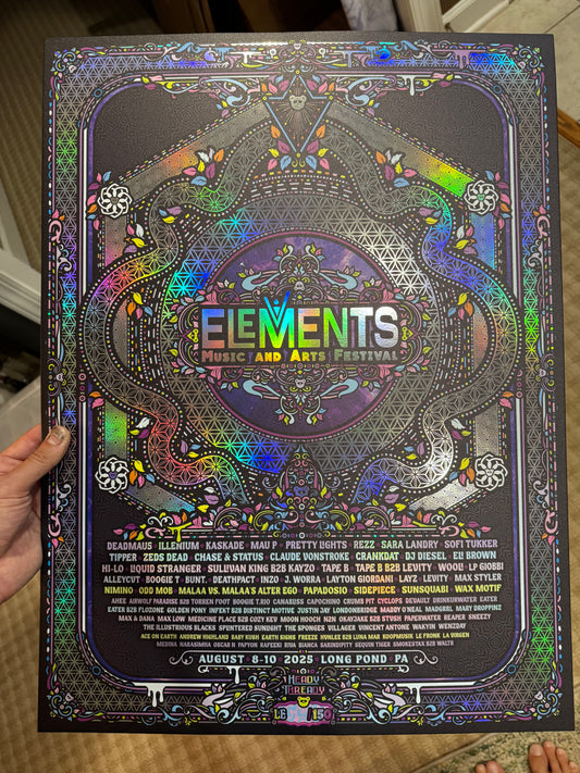 Elements 2025 Rainbow Foil Print