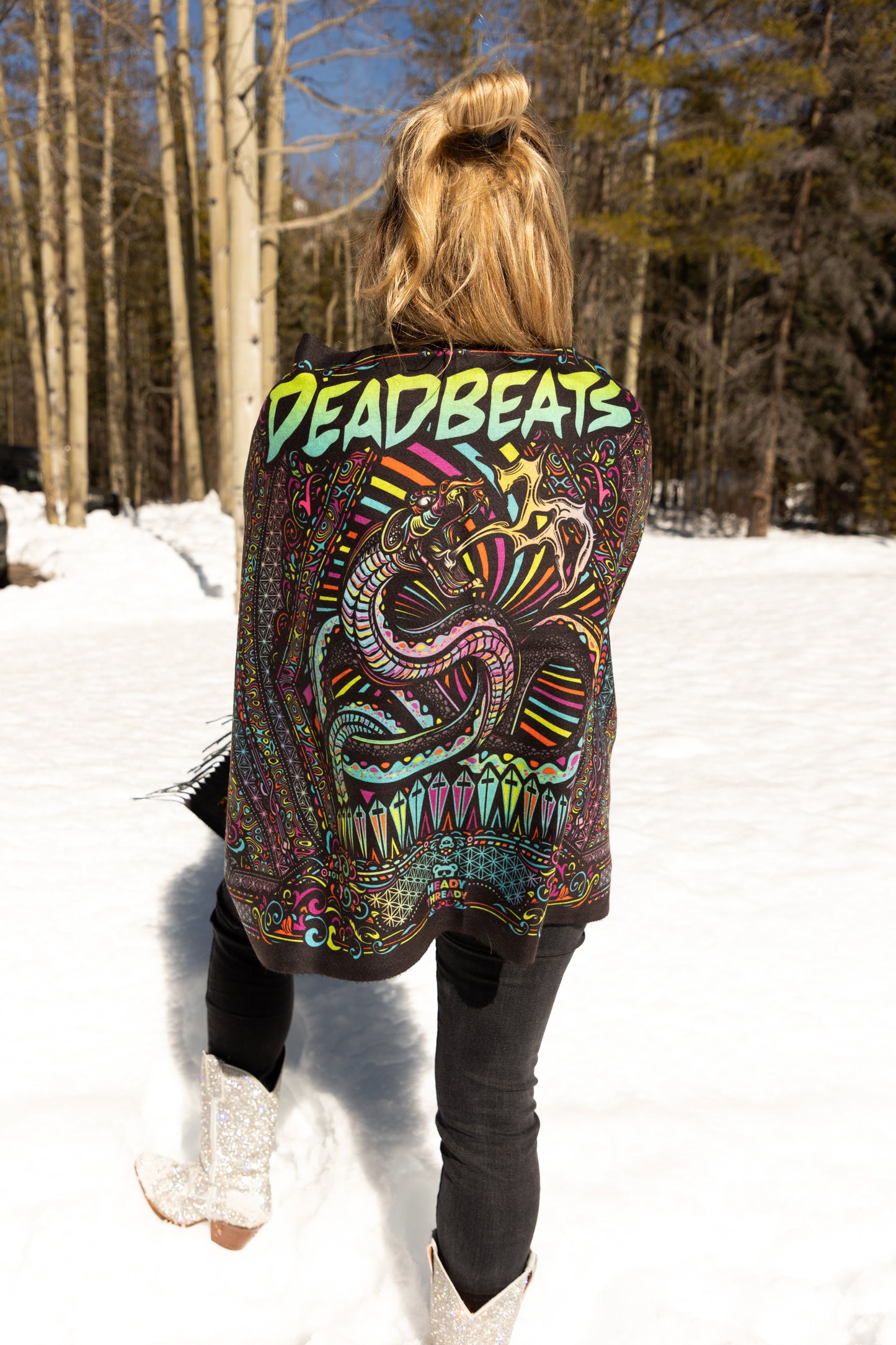 Zeds Dead Double Sided Snake Skin Pashmina