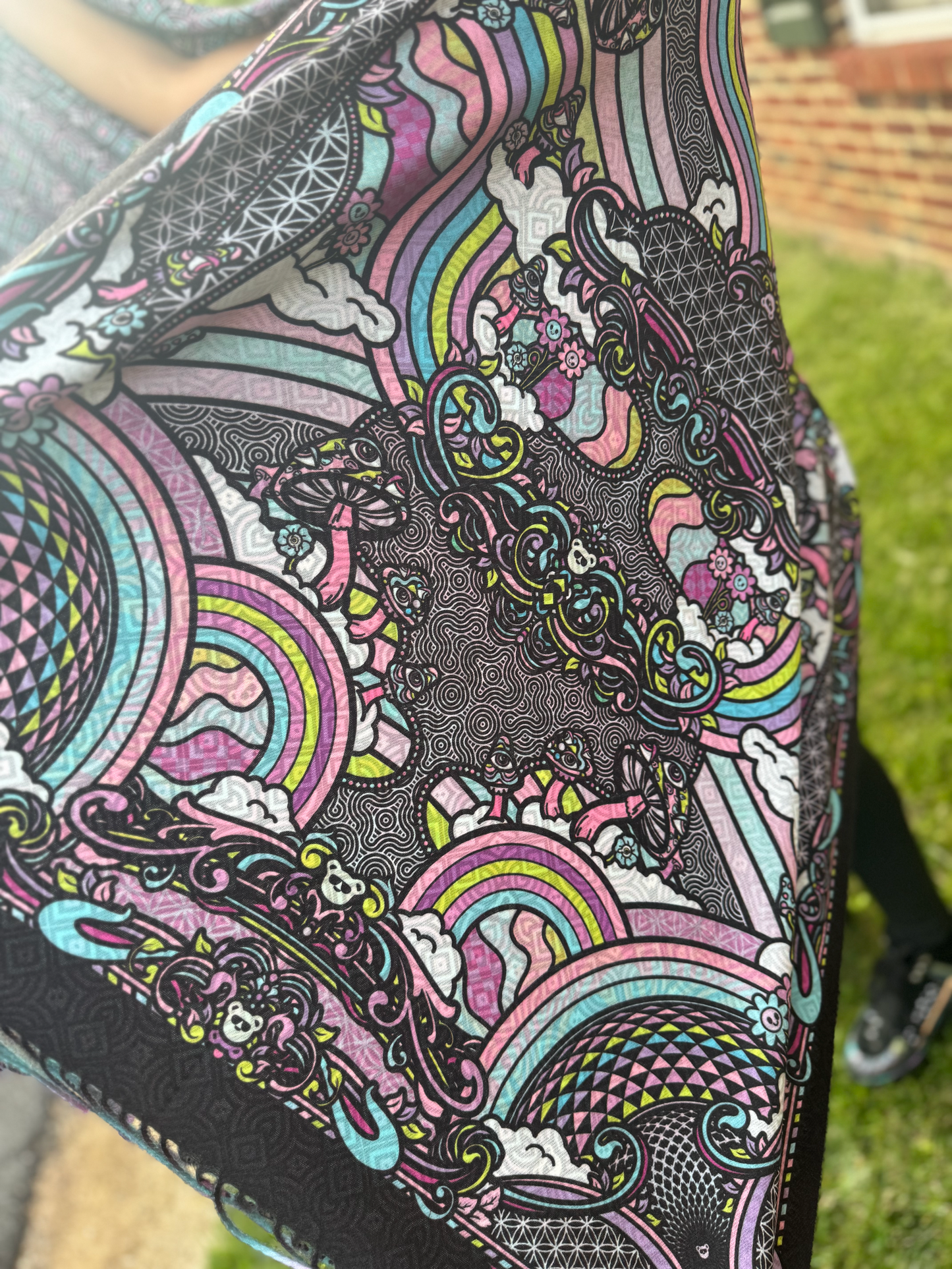 Electric Forest Double Sided Pashmina