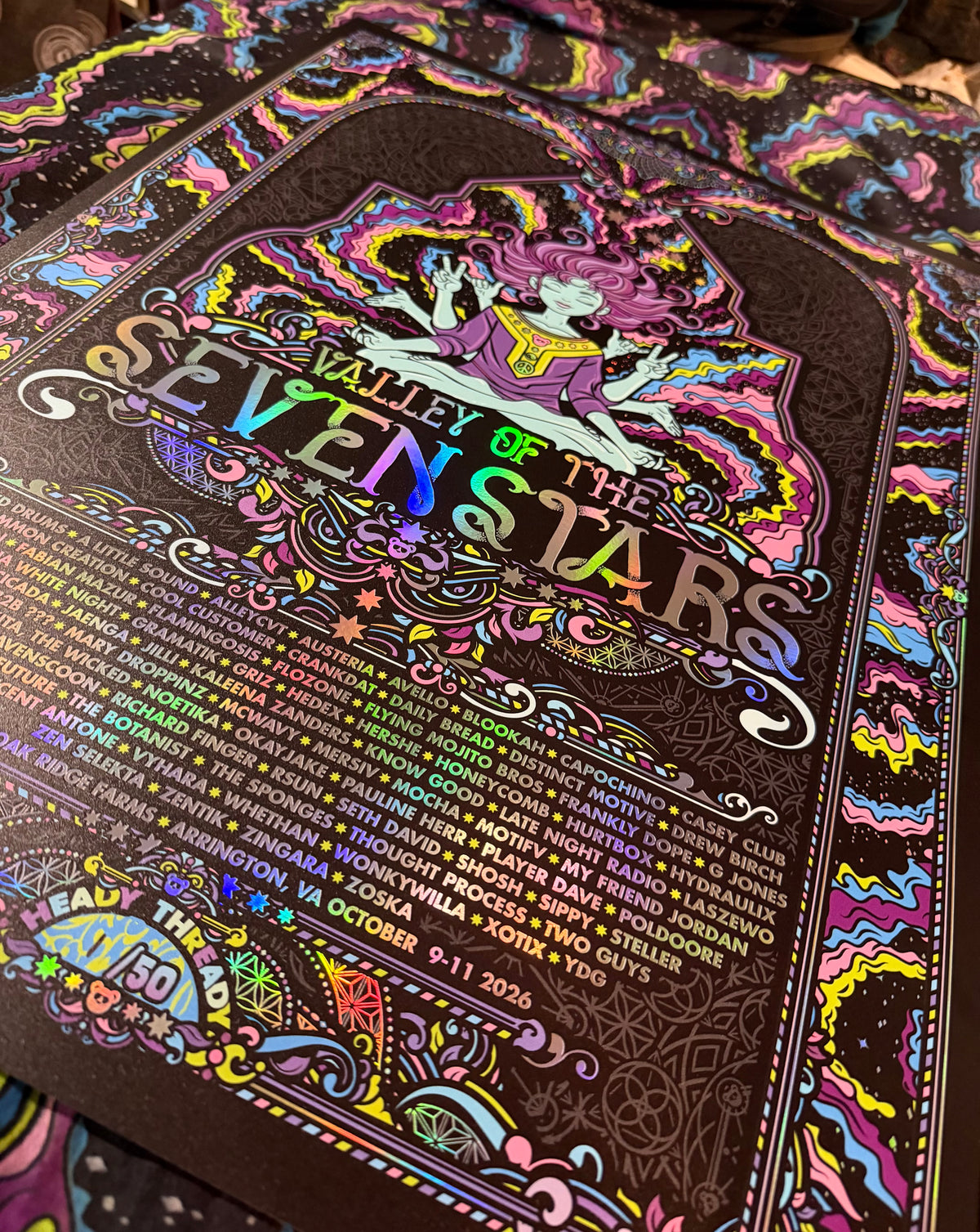Seven Stars 2026 Rainbow Holo Foil Print