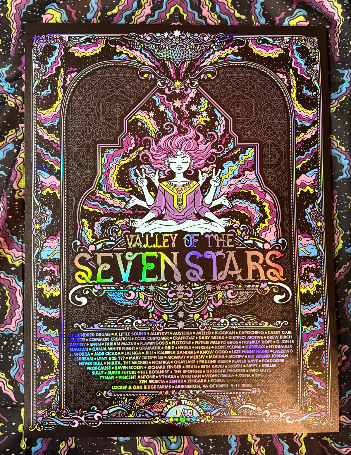 Seven Stars 2026 Rainbow Holo Foil Print