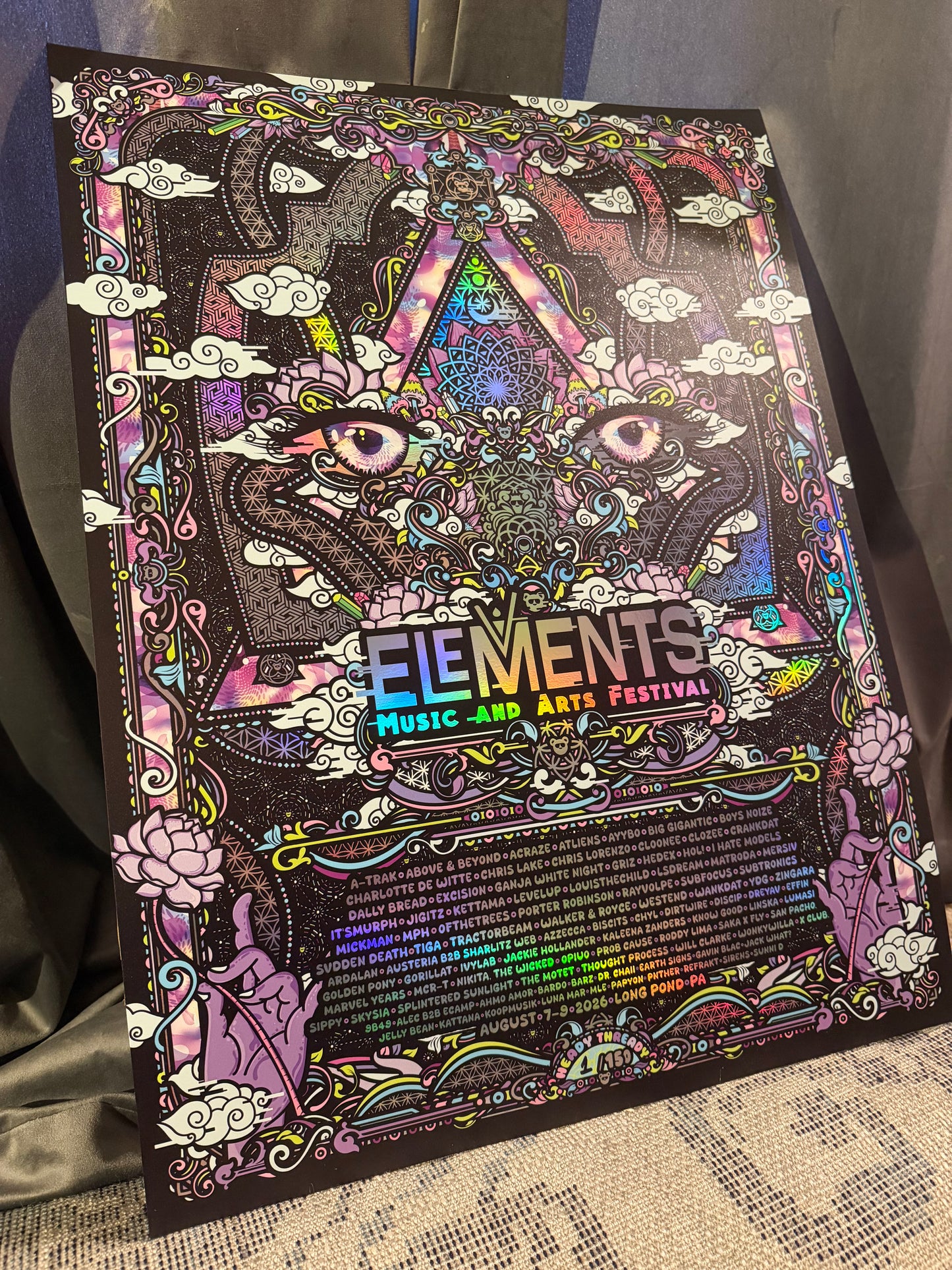 Elements 2026 Rainbow Holographic Foil Print