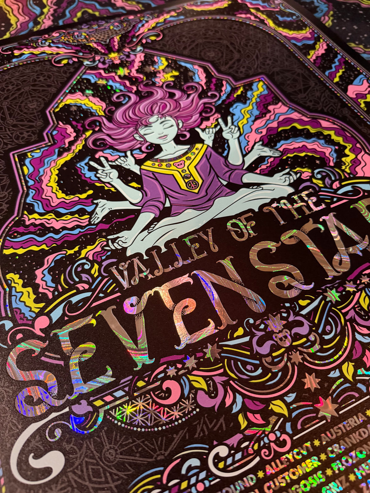 Seven Stars 2026 Rainbow SWIRL Foil Print