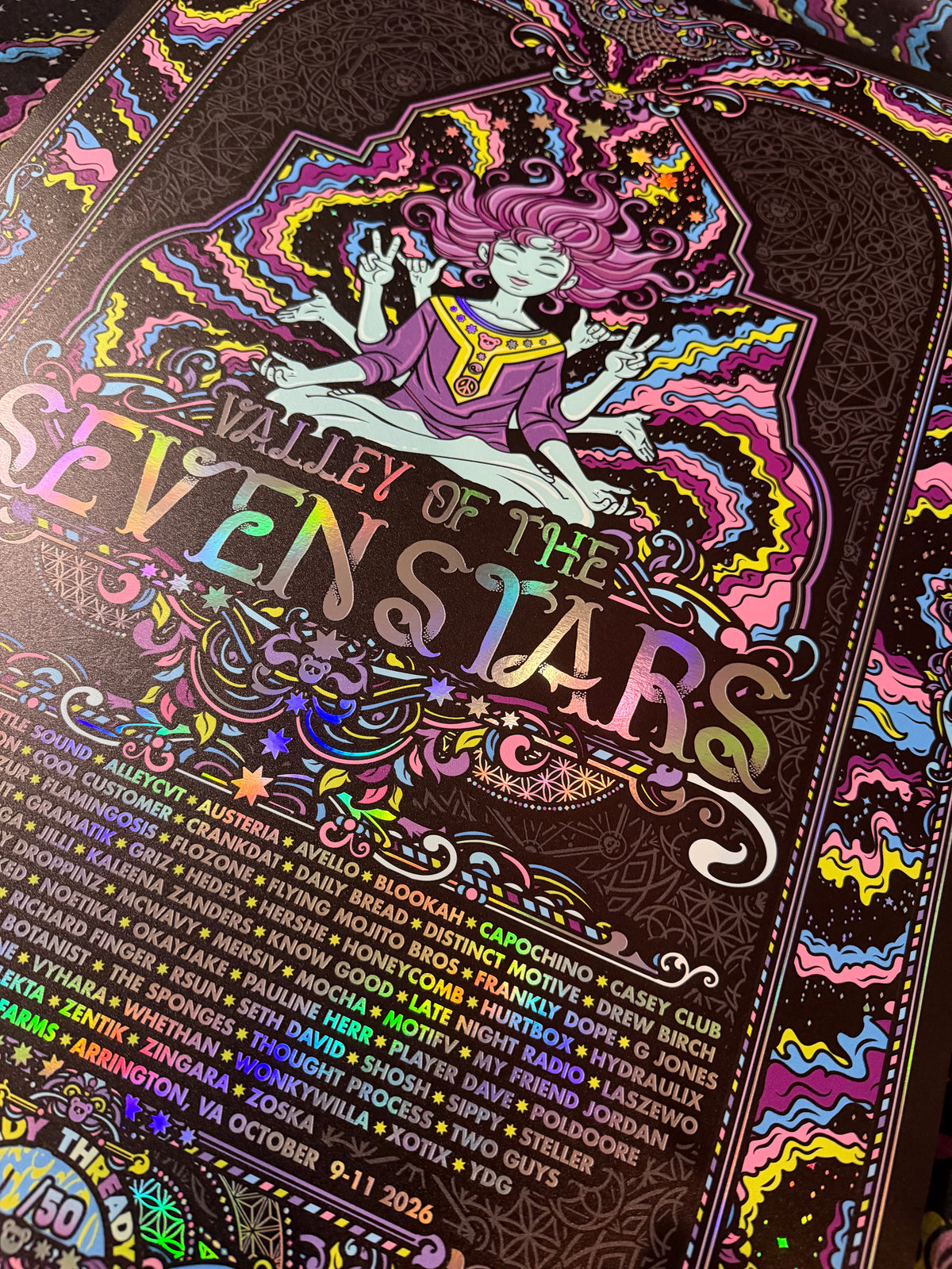 Seven Stars 2026 Rainbow Holo Foil Print