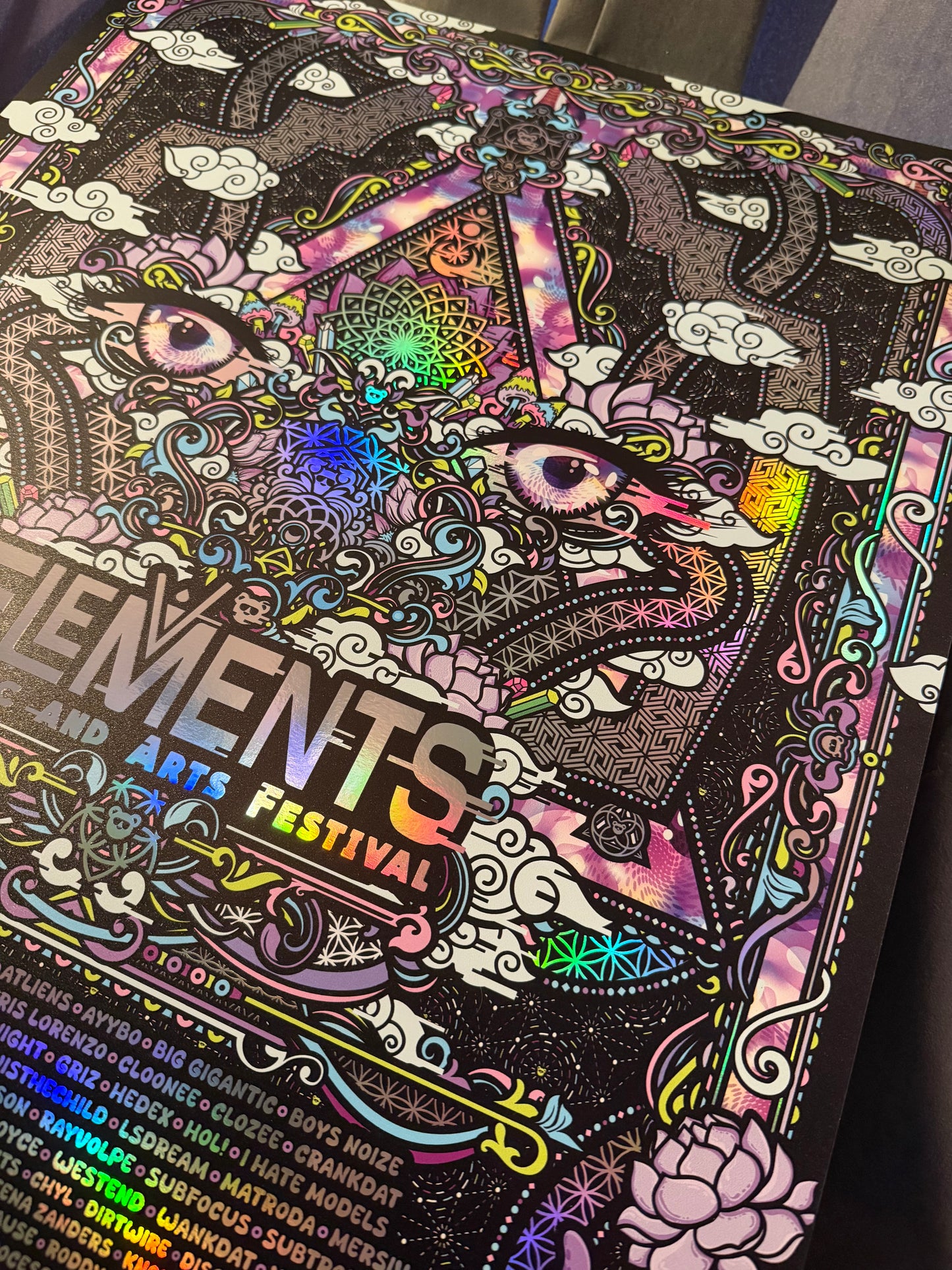 Elements 2026 Rainbow Holographic Foil Print