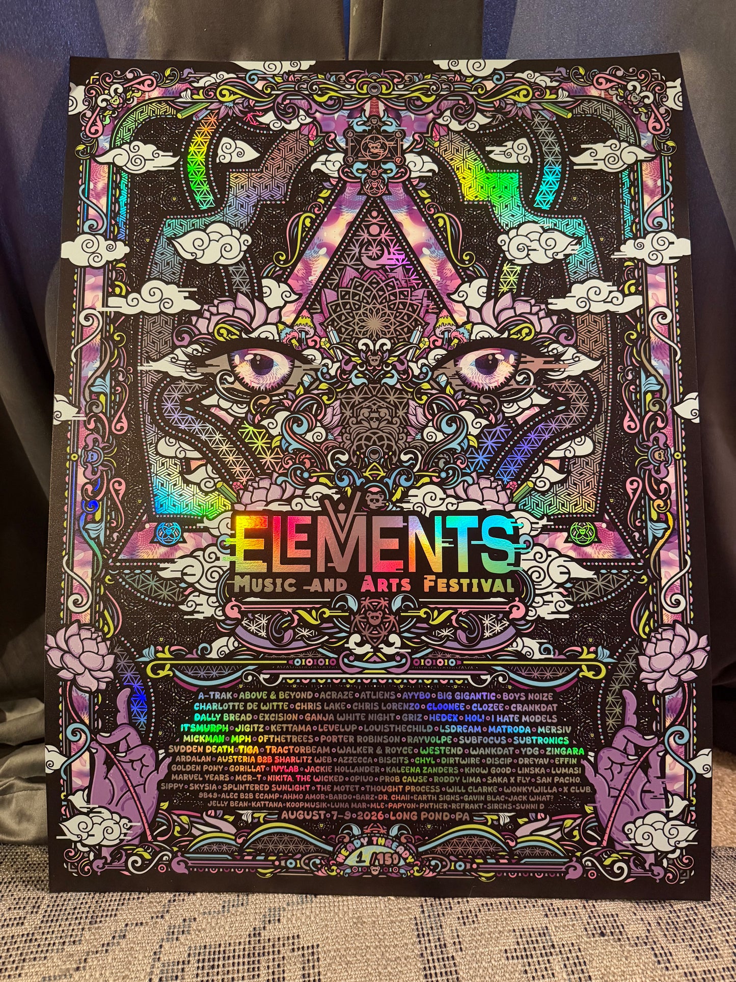Elements 2026 Rainbow Holographic Foil Print