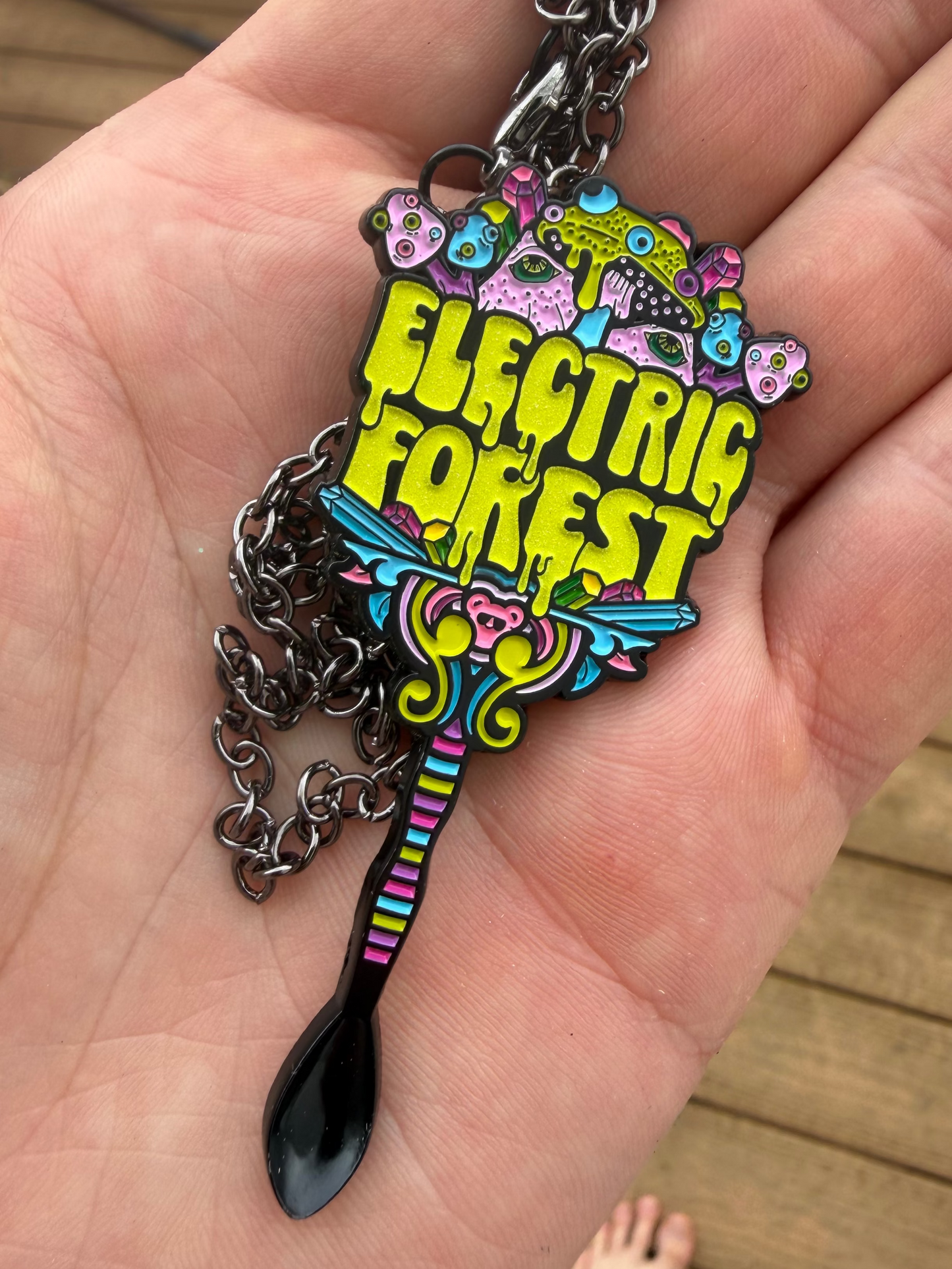 Electric Forest 2026 spoon necklace - Glow
