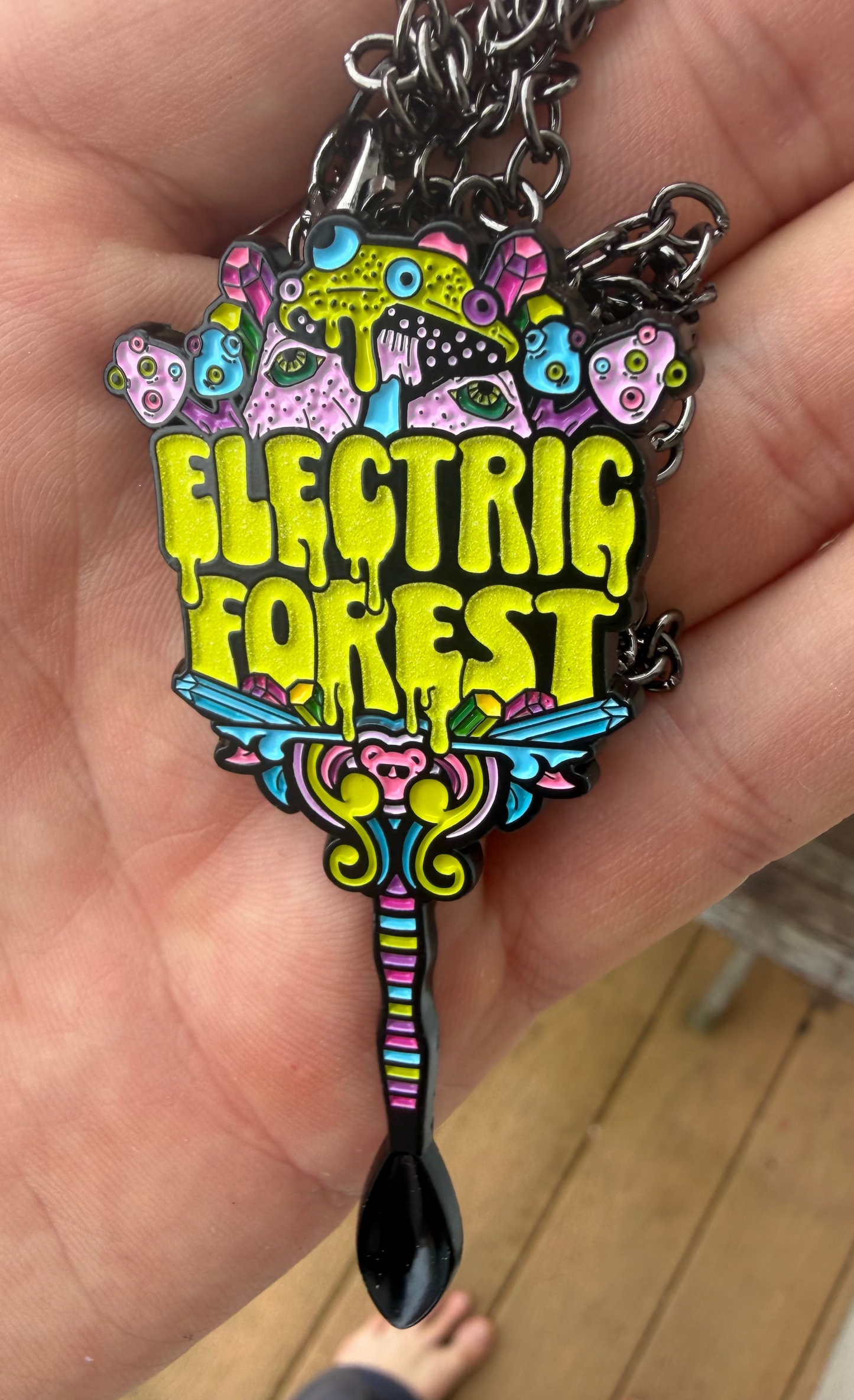 Electric Forest 2026 spoon necklace - Glow