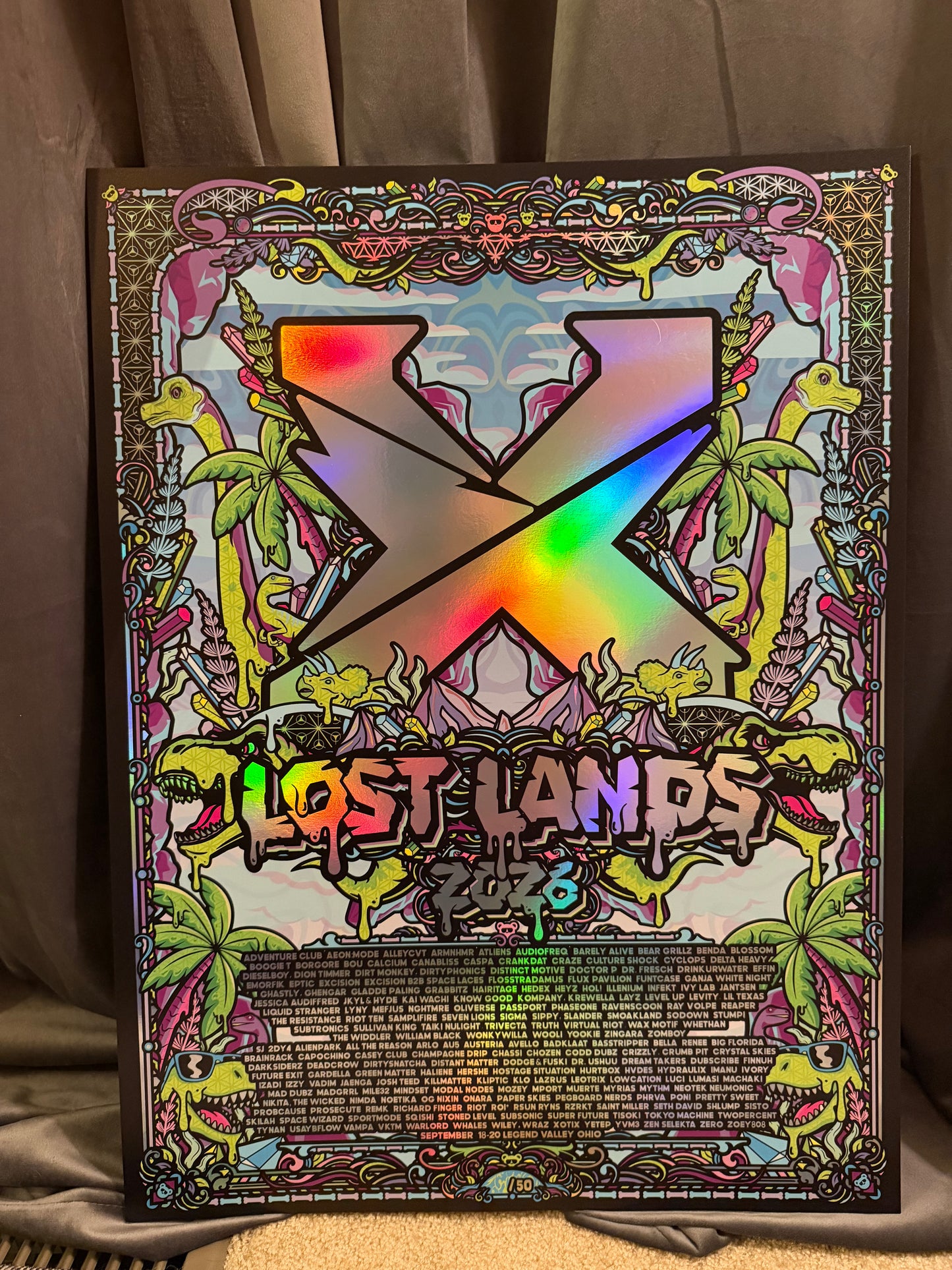 Lost Lands Rainbow Holographic Foil Print