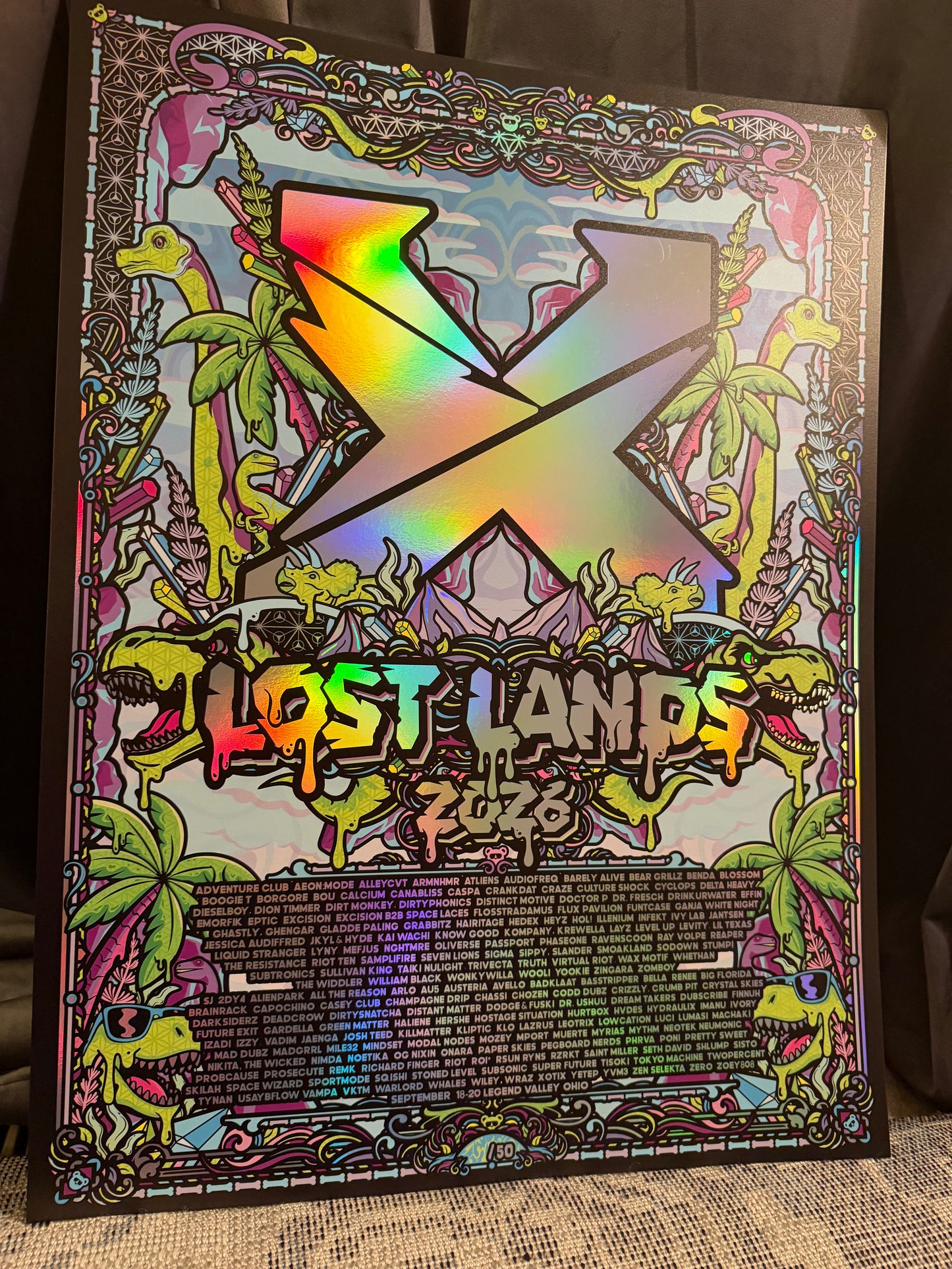 Lost Lands Rainbow Holographic Foil Print