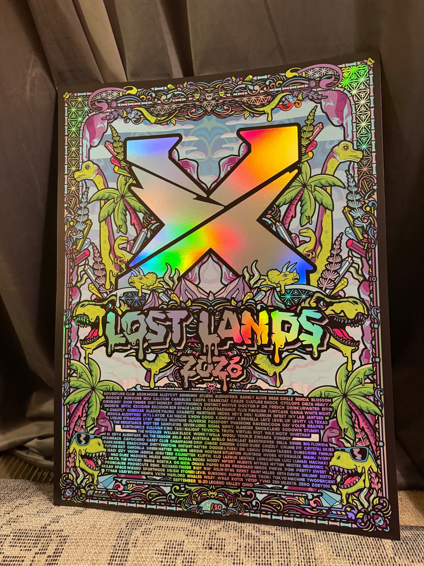 Lost Lands Rainbow Holographic Foil Print