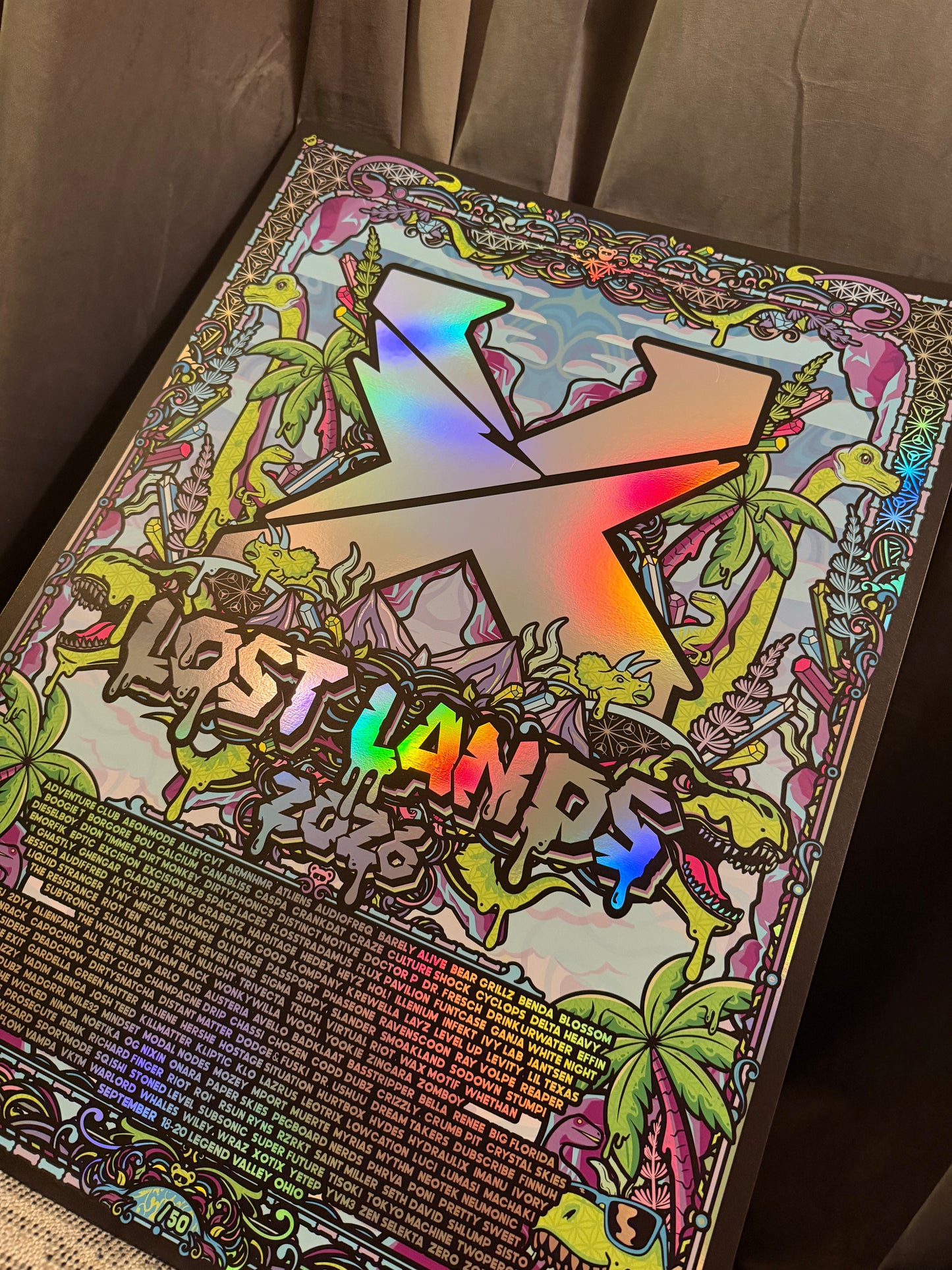 Lost Lands Rainbow Holographic Foil Print