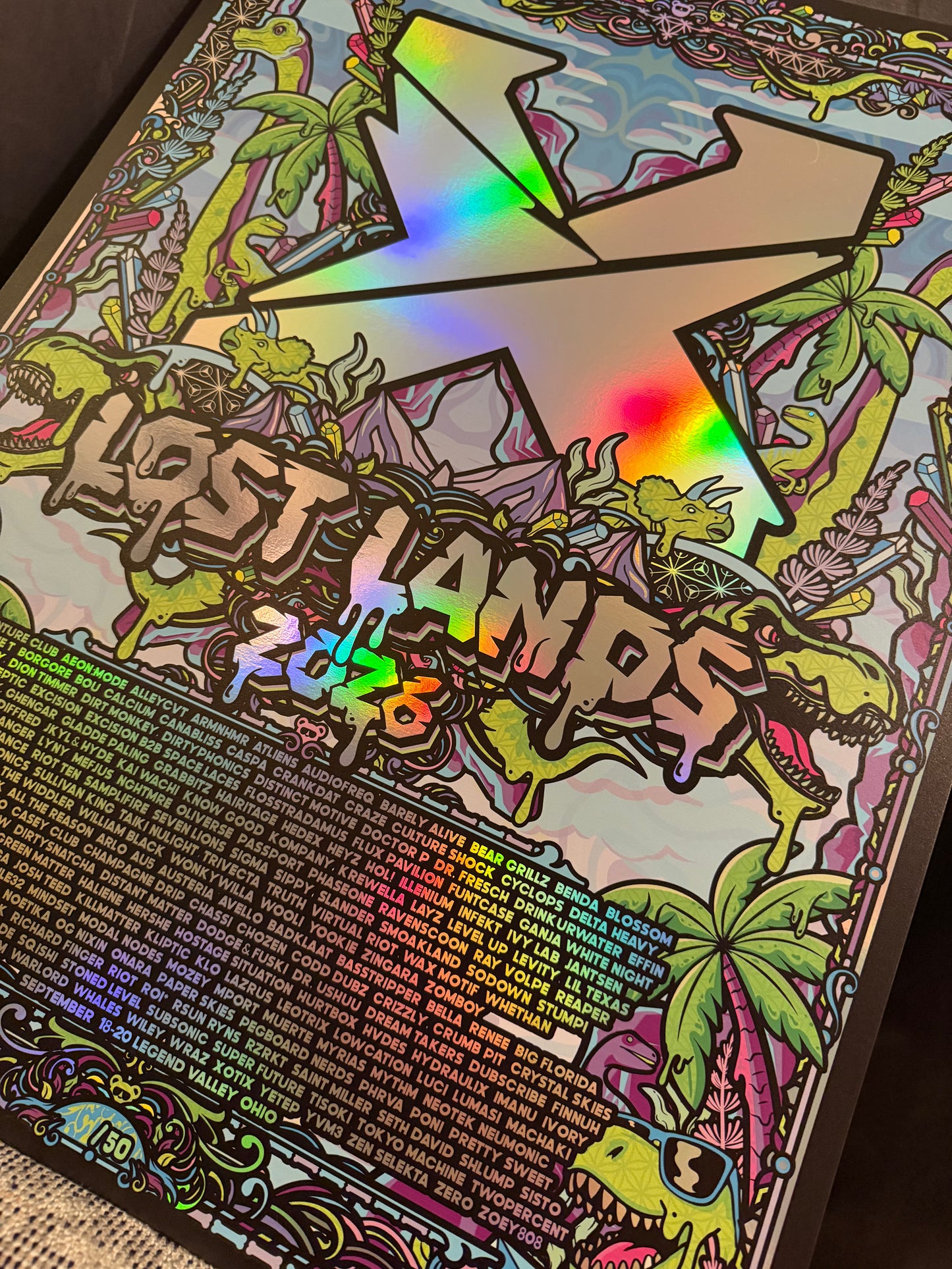 Lost Lands Rainbow Holographic Foil Print