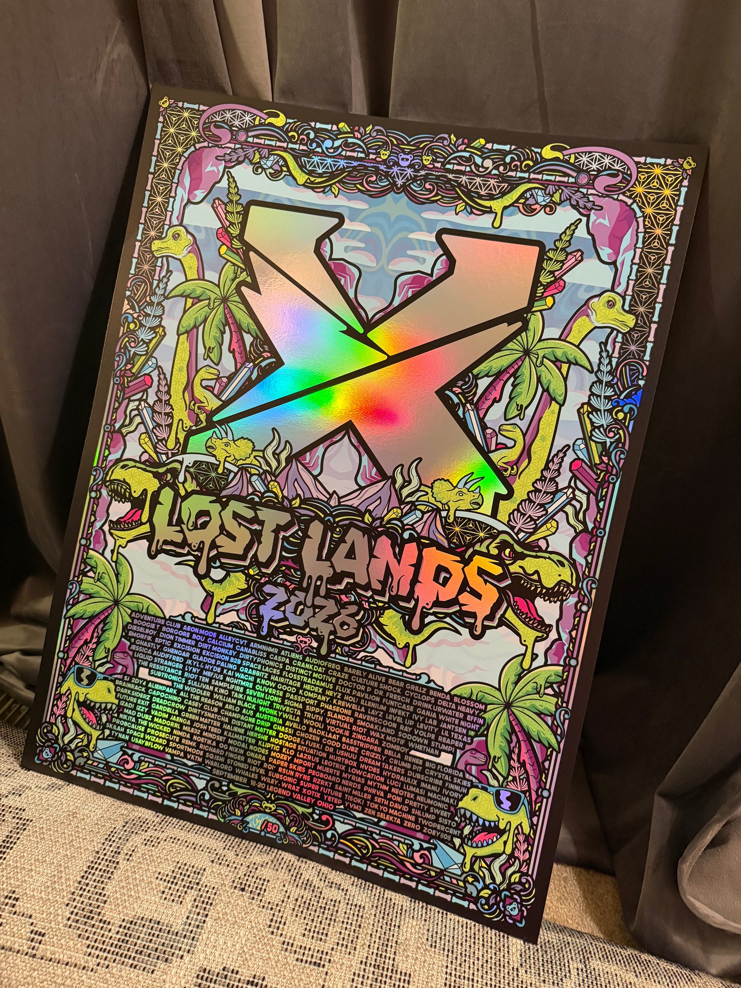 Lost Lands Rainbow Holographic Foil Print