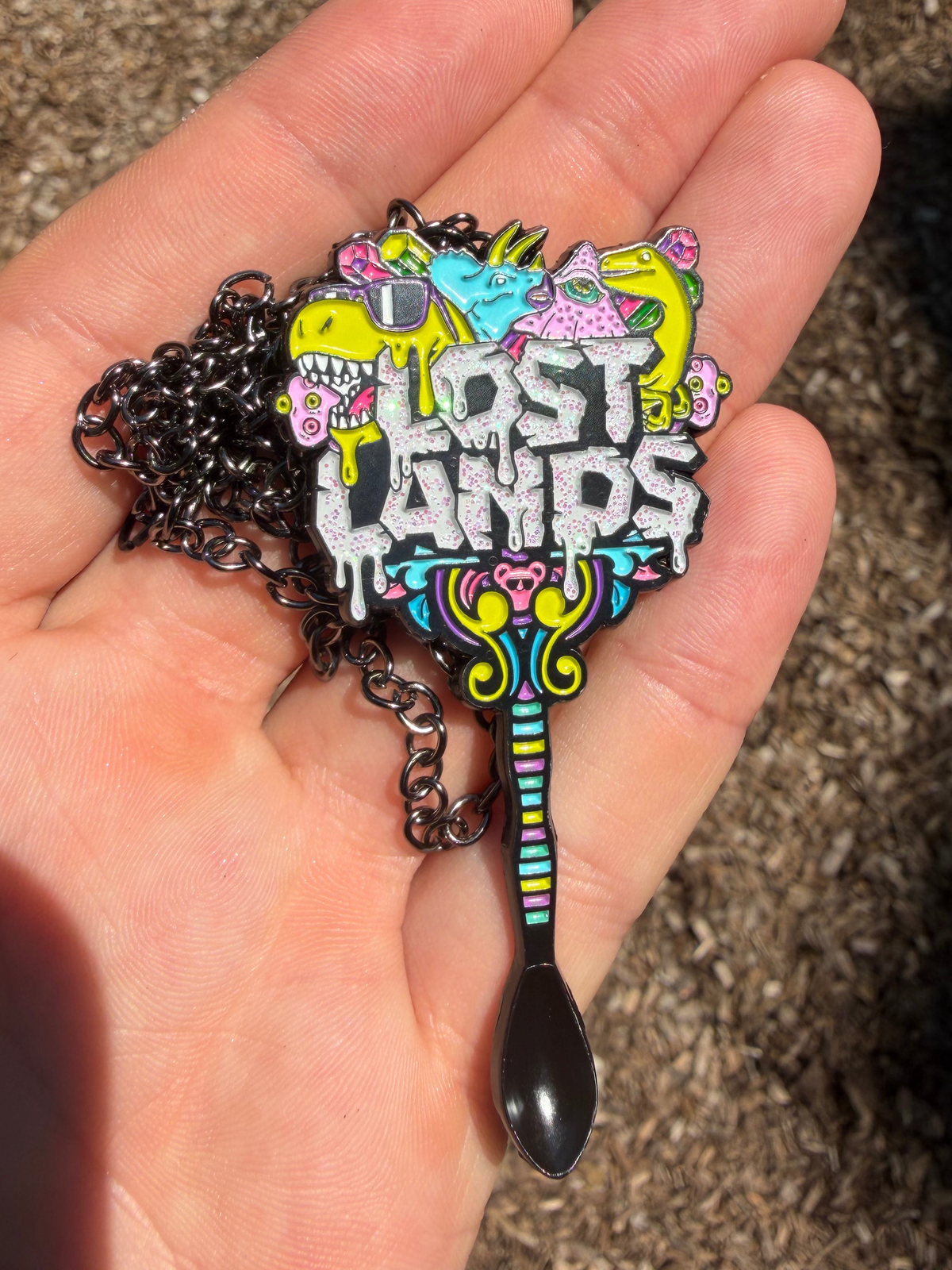 Lost Lands 2026 spoon necklace - Glitter