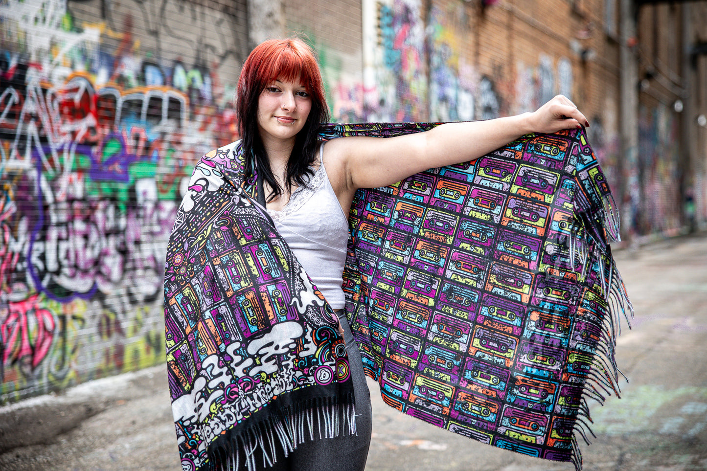 Show Em How Its Done Double sided Pashmina