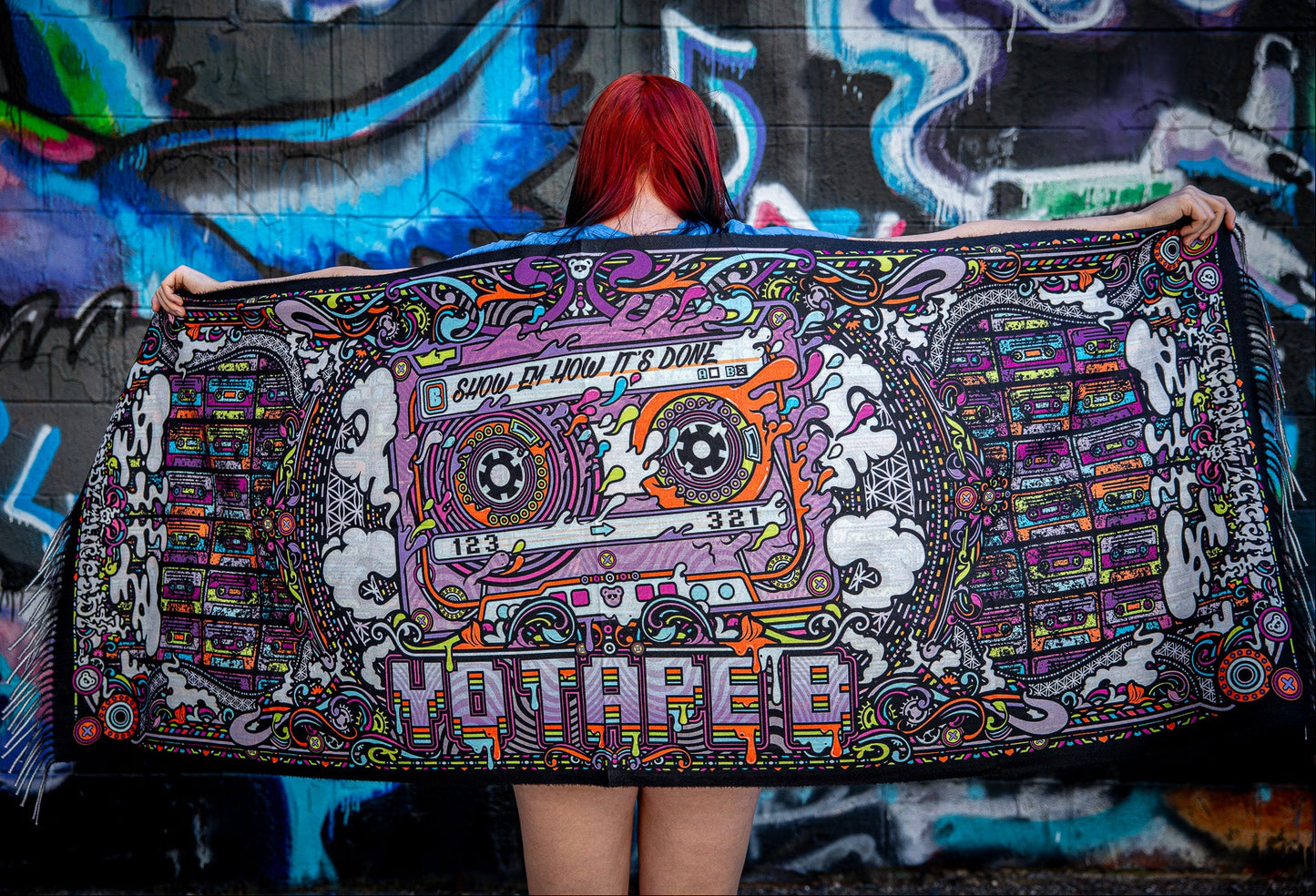 Show Em How Its Done Double sided Pashmina