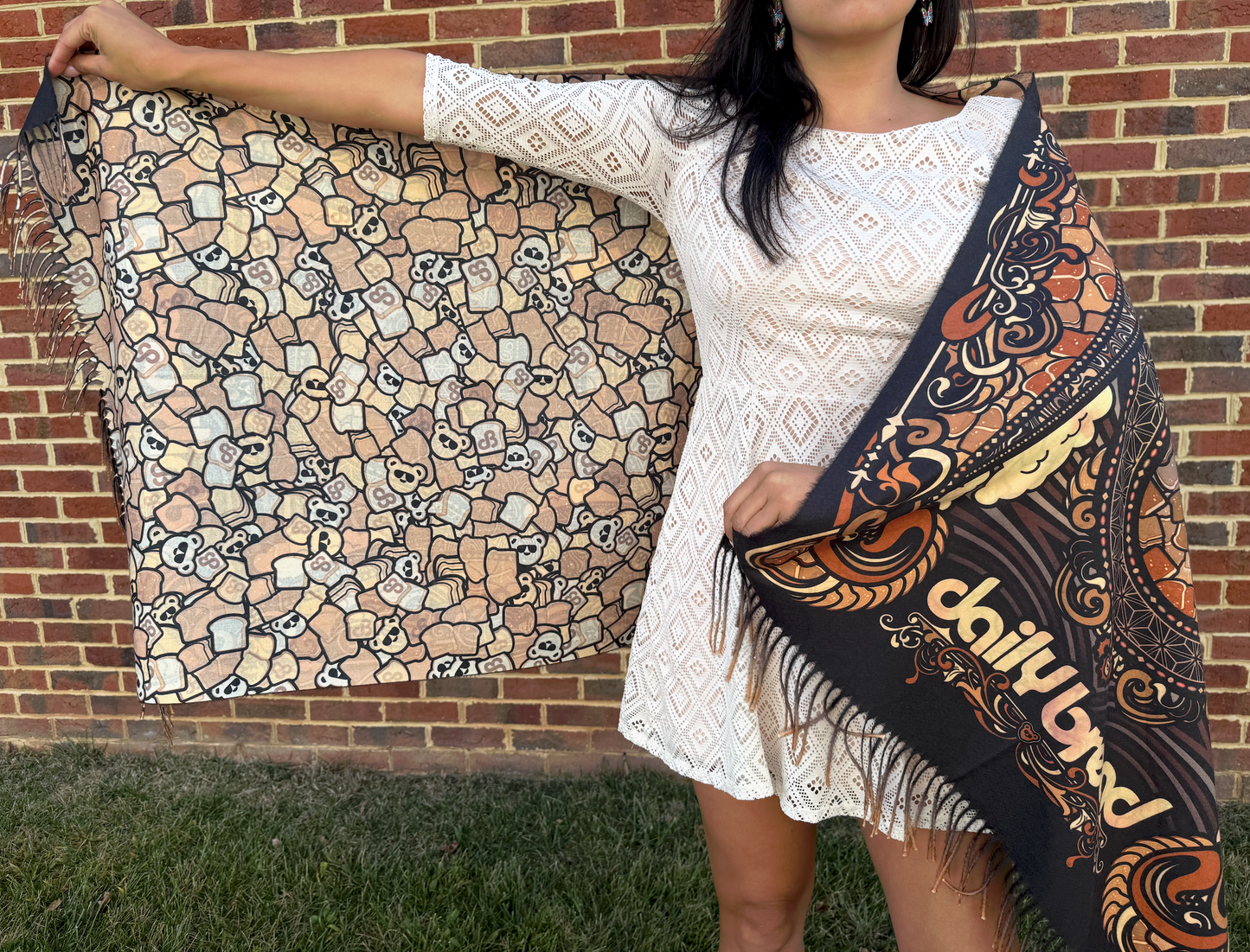 Heady Bready S#!T Brown Pashmina