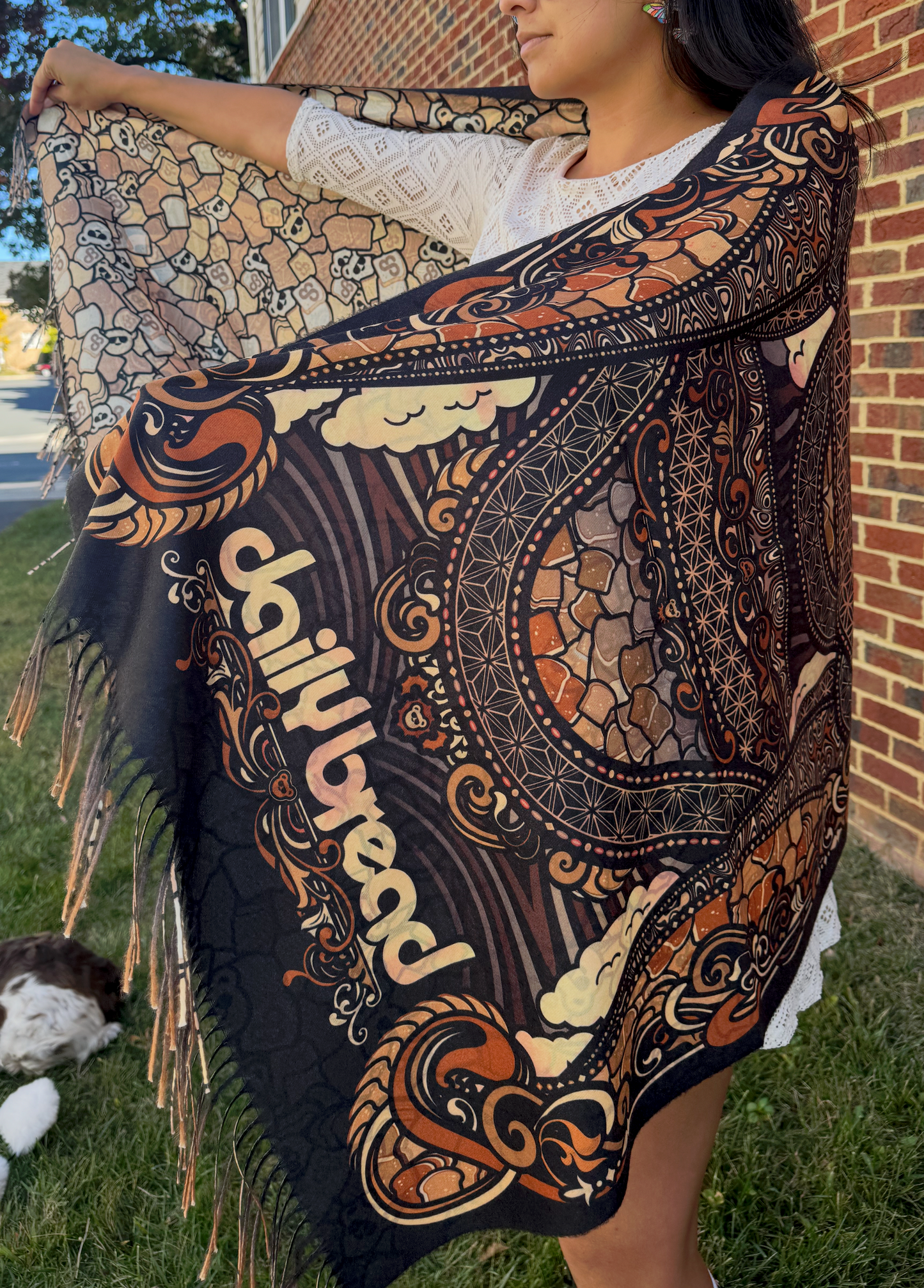 Heady Bready S#!T Brown Pashmina