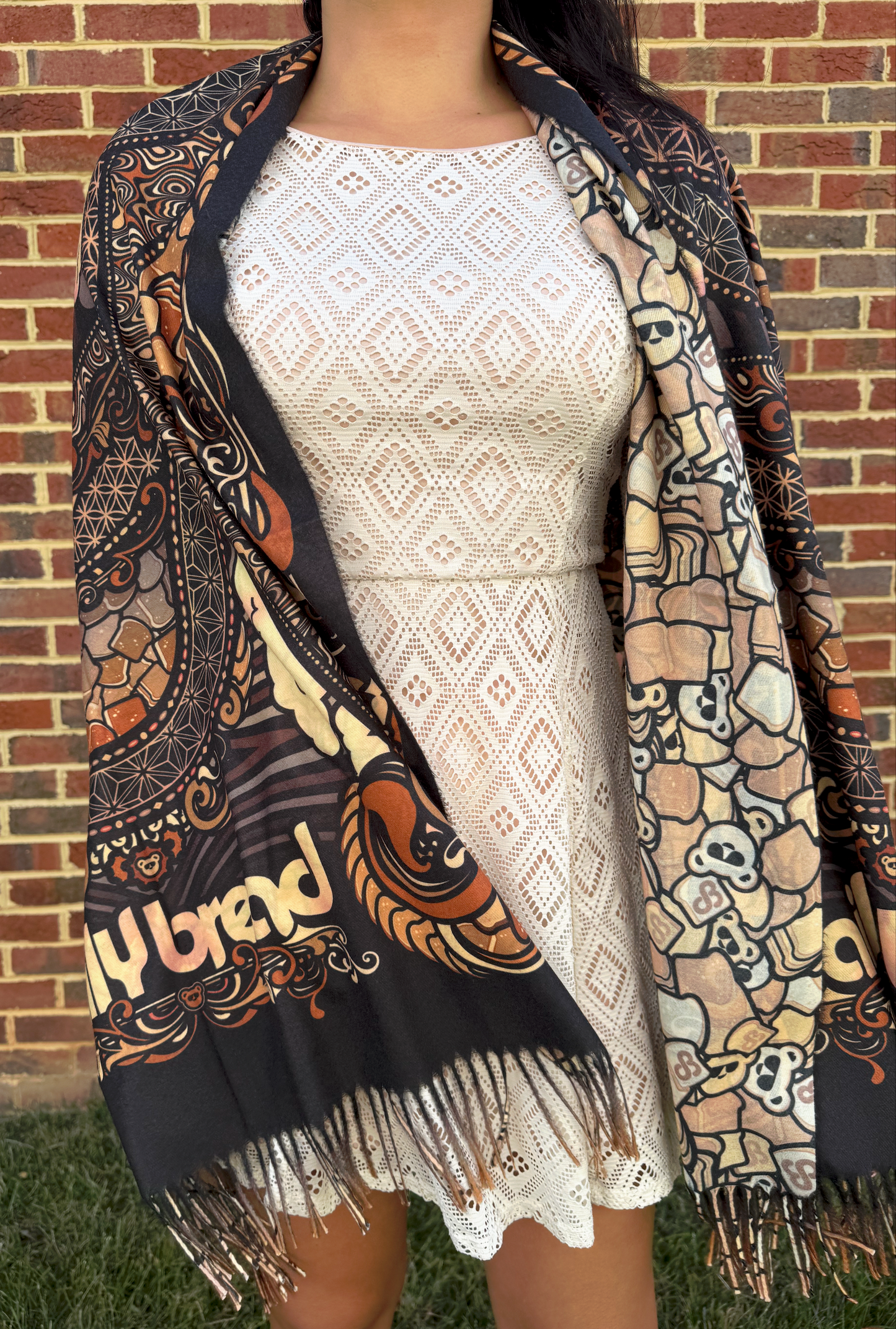 Heady Bready S#!T Brown Pashmina