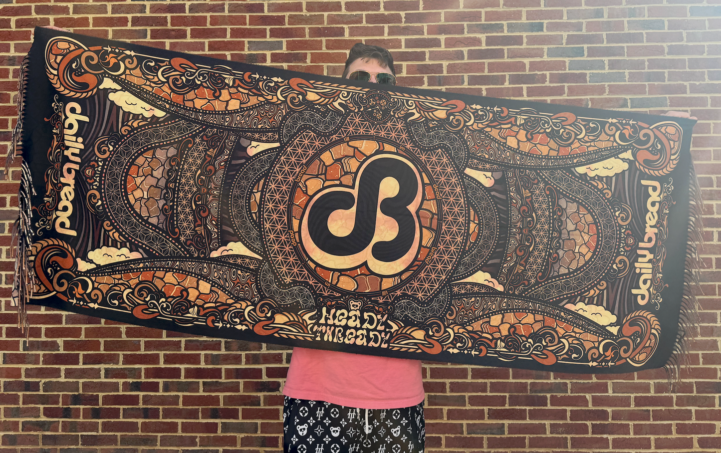 Heady Bready S#!T Brown Pashmina