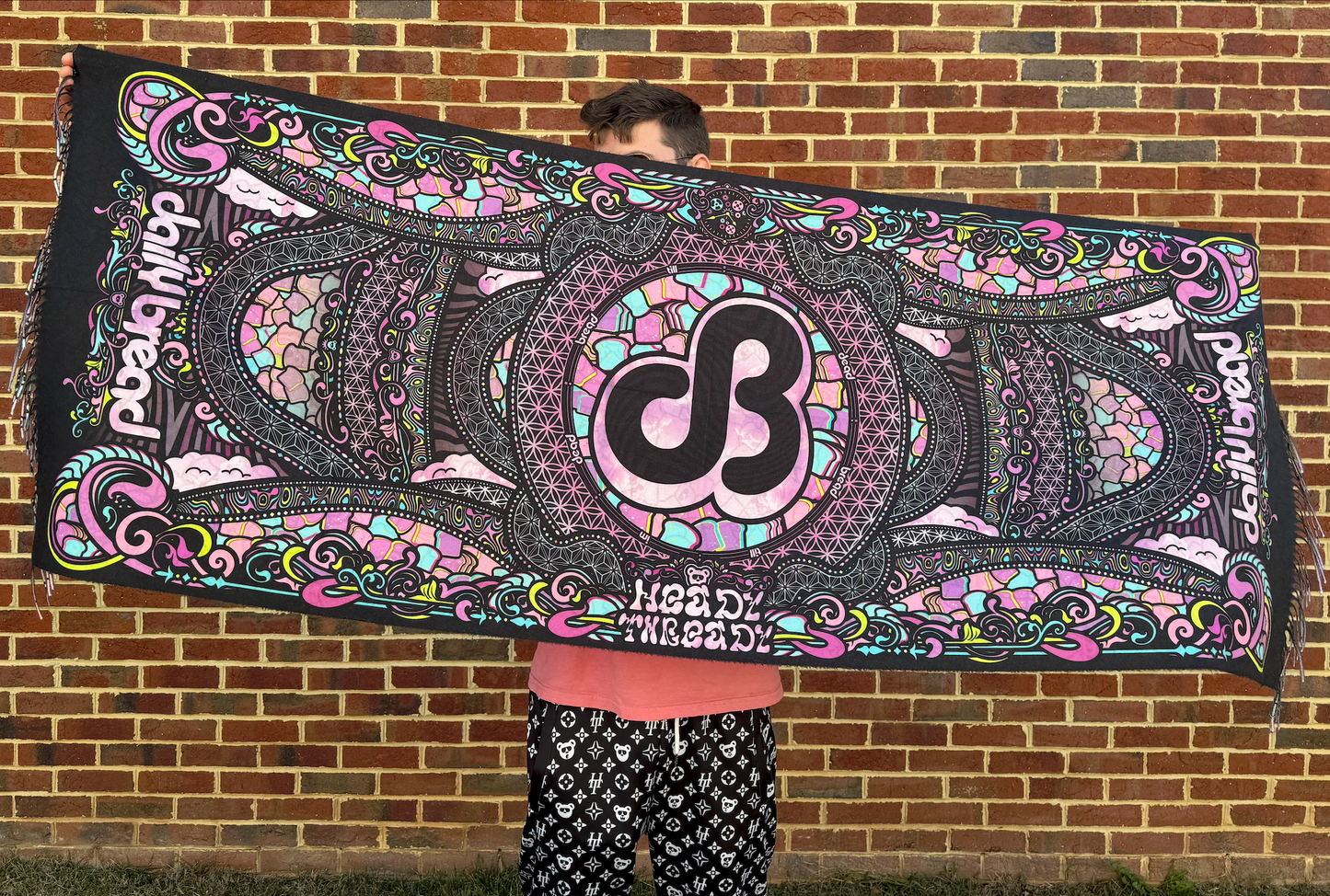 Heady Bready Purple Clouds Pashmina