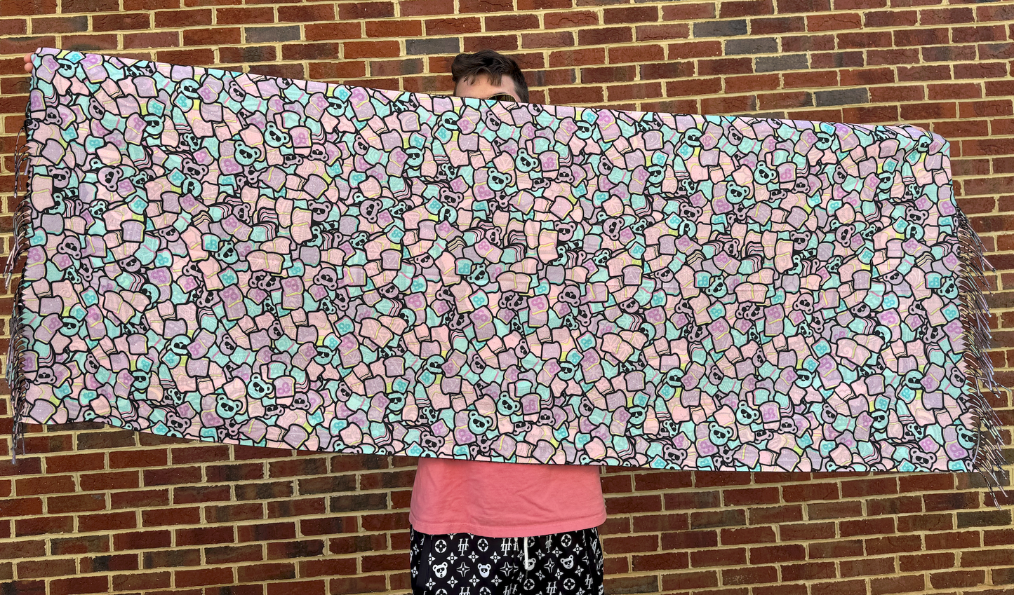 Heady Bready Purple Clouds Pashmina