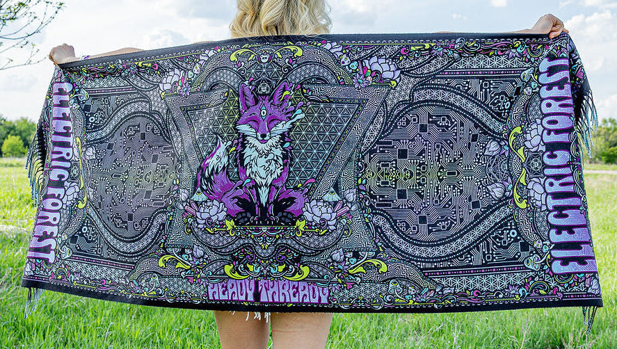 Electric Forest 2026 Double sided Pashmina