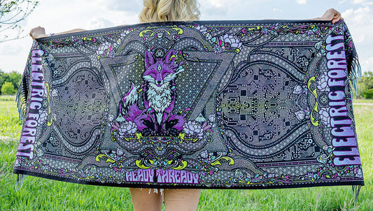 Electric Forest 2026 Double sided Pashmina
