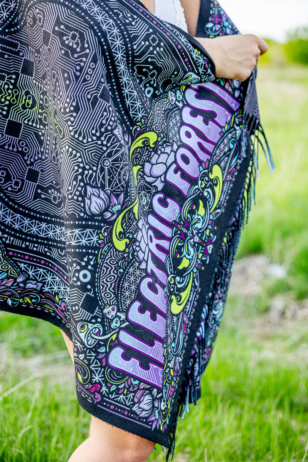 Electric Forest 2026 Double sided Pashmina