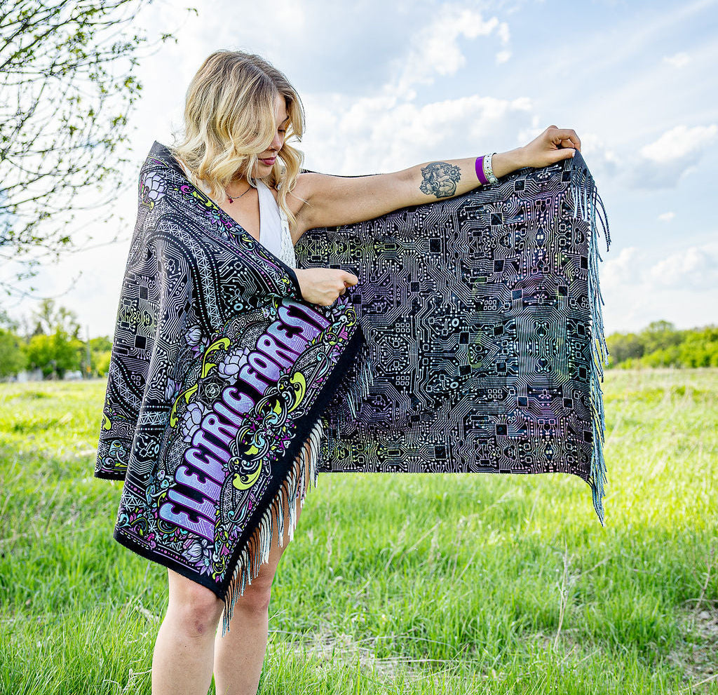 Electric Forest 2026 Double sided Pashmina