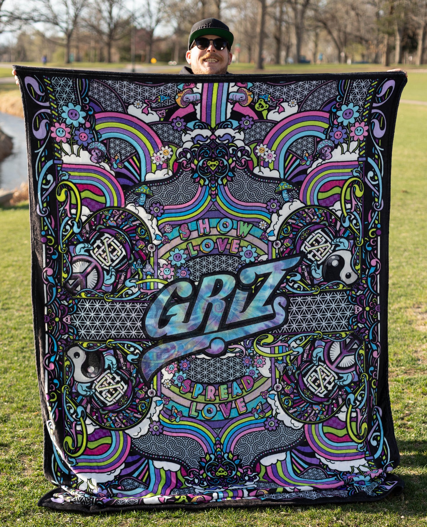 Griz Fuzzy Double Sided Blanket