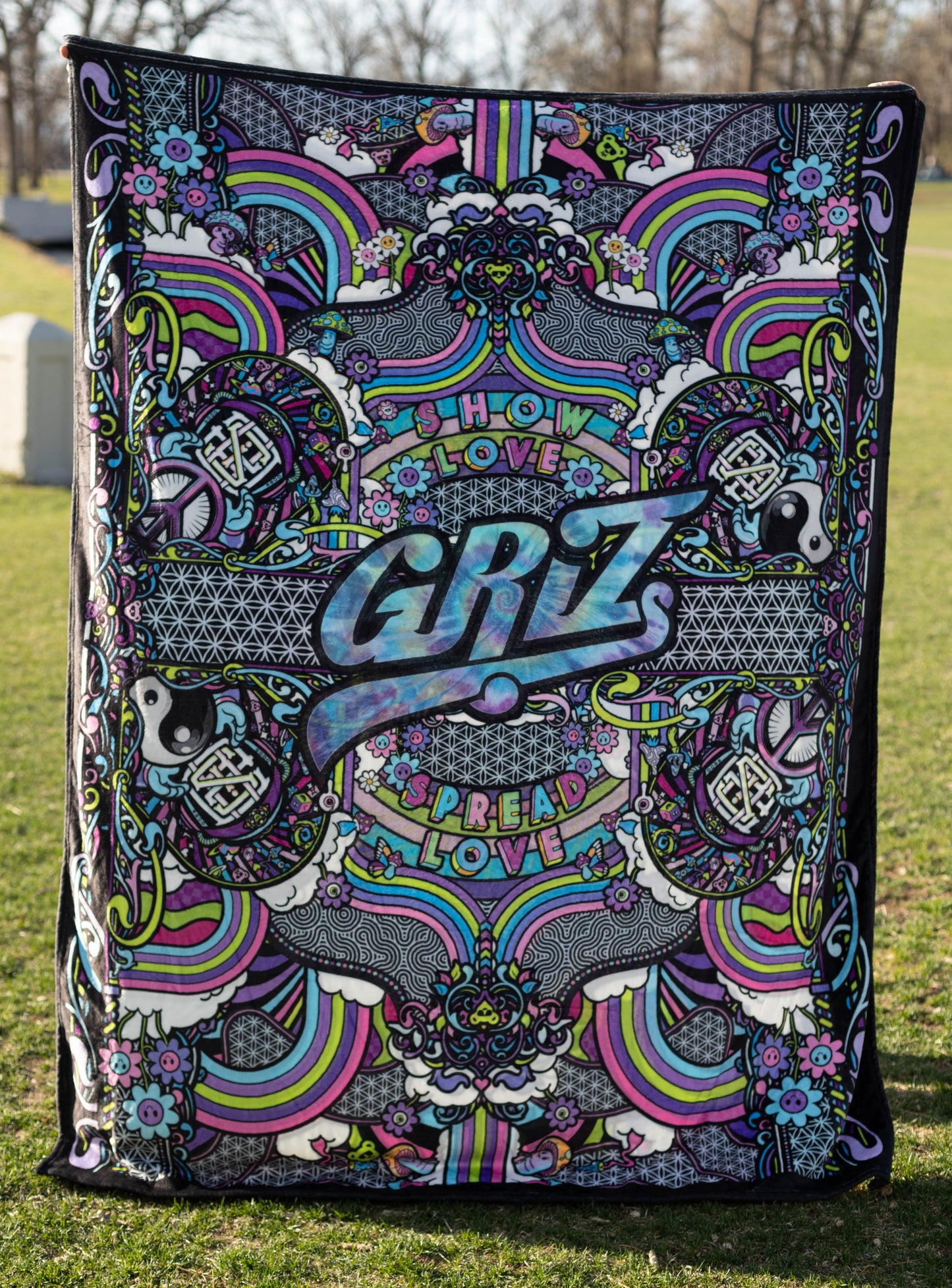 Griz Fuzzy Double Sided Blanket