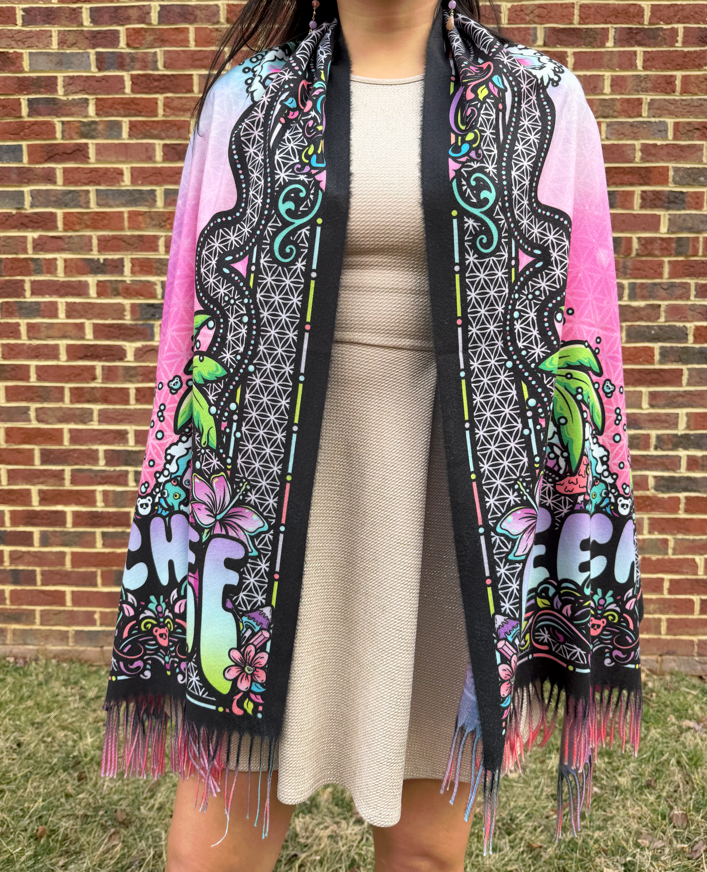 Okeechobee 2026 Double sided Pashmina