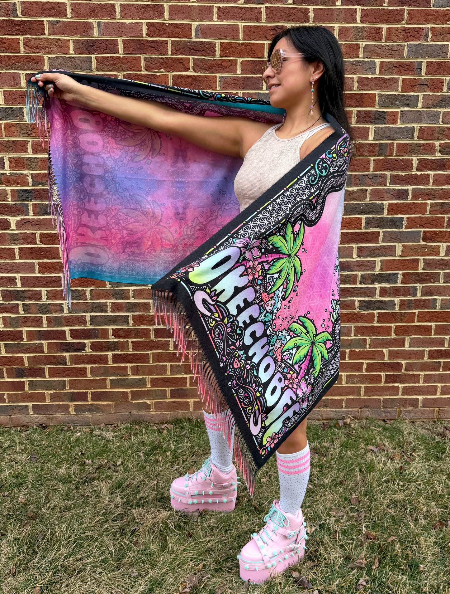 Okeechobee 2026 Double sided Pashmina