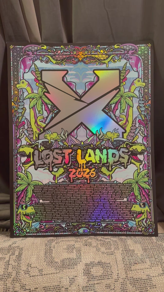 Lost Lands Rainbow Holographic Foil Print