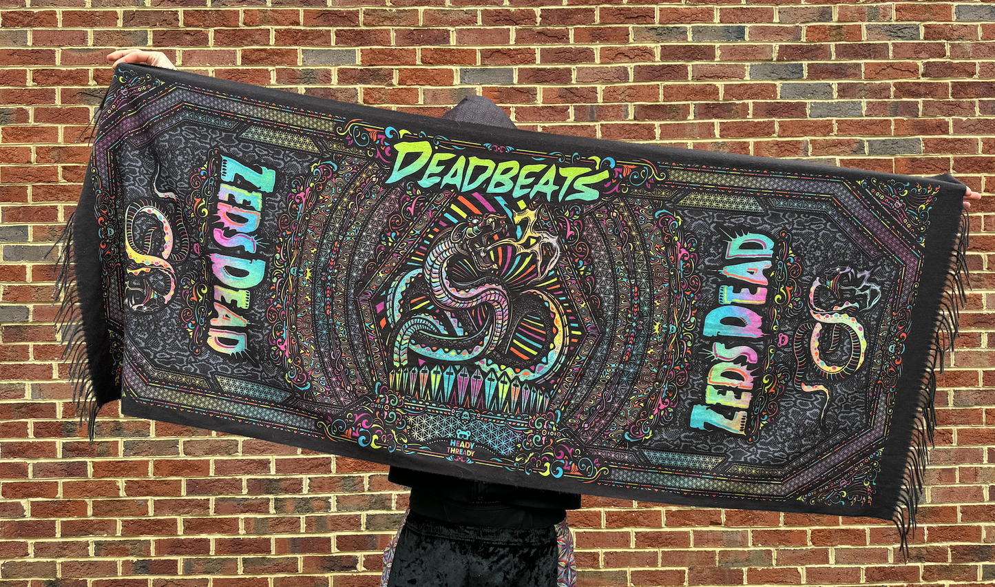 Zeds Dead Double Sided Snake Skin Pashmina